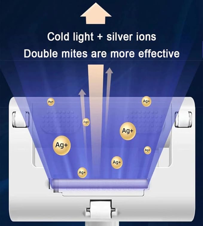 Portable Dust Suction Mites Remover Handheld Wireless Vacuum Cleaner Rechargeable Dust Remover Brush