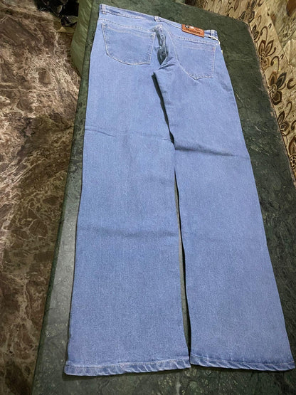 Men's Loose Fit Mid Rise Light Blue Jeans