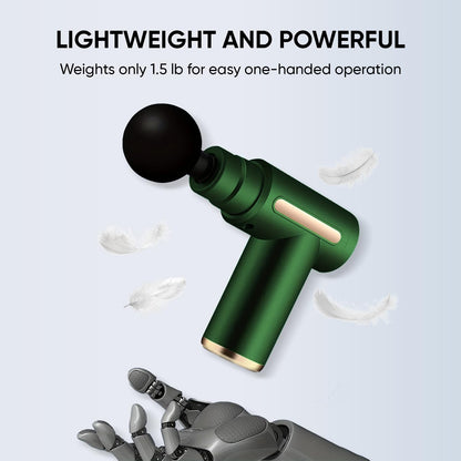 Massage Gun | Muscle Relaxation Massager for Pain Relief, Athletes & Fitness Recovery | Deep Tissue Body Massage Machine (Green)