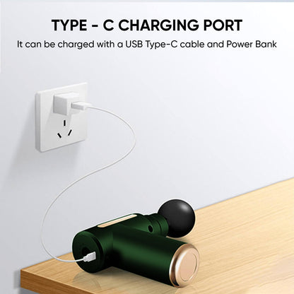 Massage Gun | Muscle Relaxation Massager for Pain Relief, Athletes & Fitness Recovery | Deep Tissue Body Massage Machine (Green)