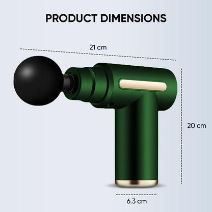 Massage Gun | Muscle Relaxation Massager for Pain Relief, Athletes & Fitness Recovery | Deep Tissue Body Massage Machine (Green)